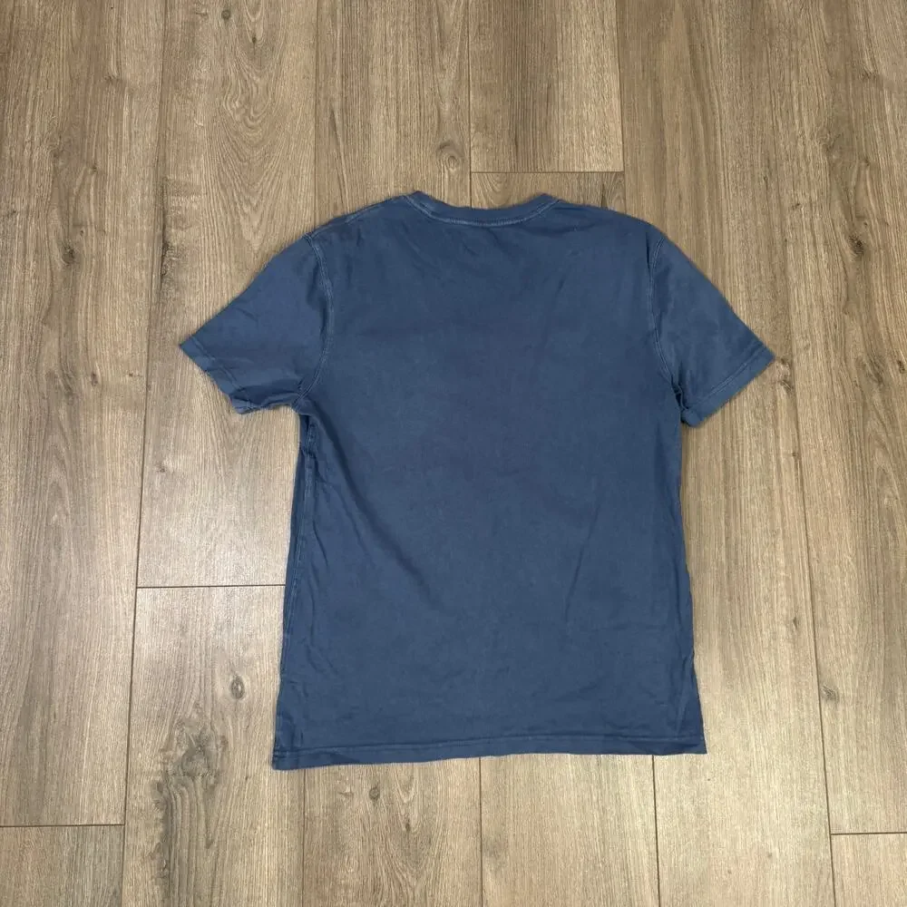 J.Crew Vintage Wash Cotton Pocket T-Shirt Mens S Navy Blue Crewneck Short Sleeve